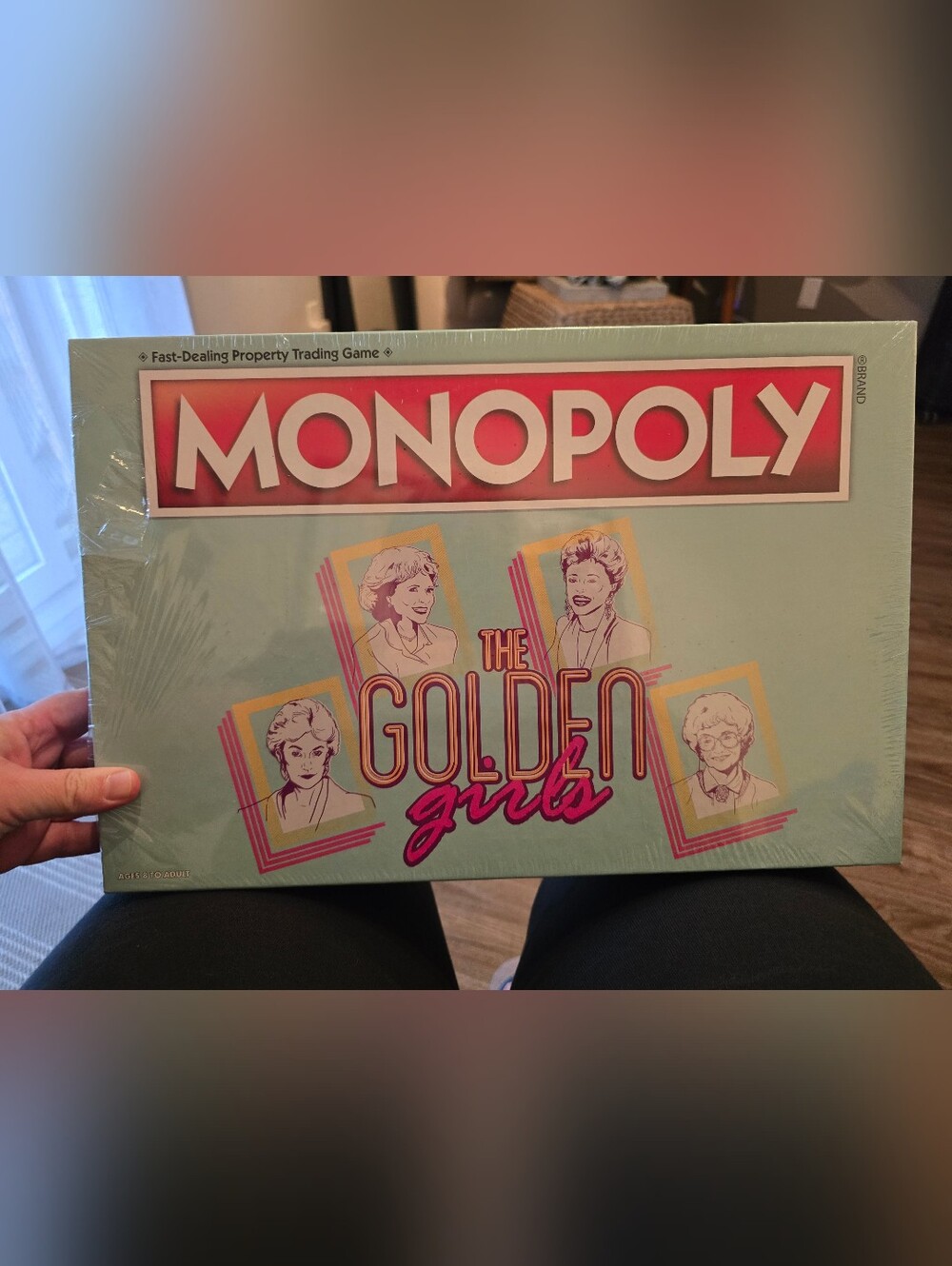 MONOPOLY The Golden Girls Edition Wall Art Print - Mint and Pink